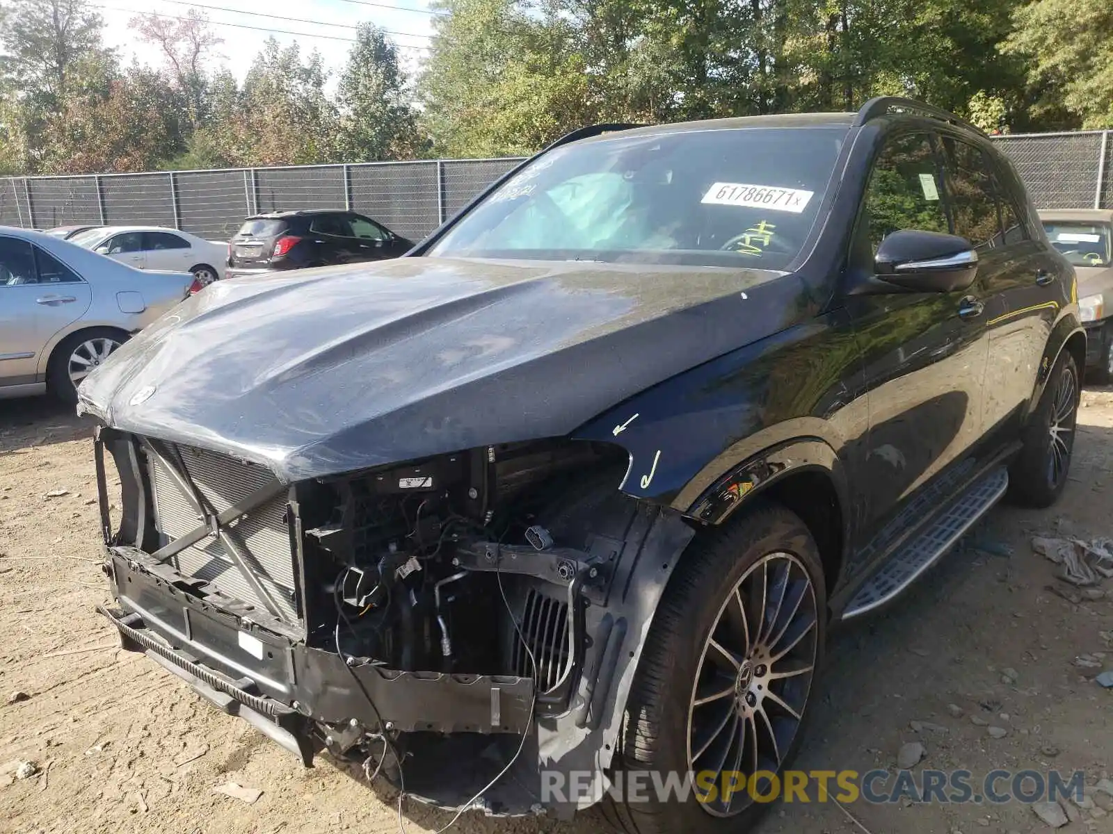 2 Photograph of a damaged car 4JGFB5KEXLA088575 MERCEDES-BENZ GLE-CLASS 2020