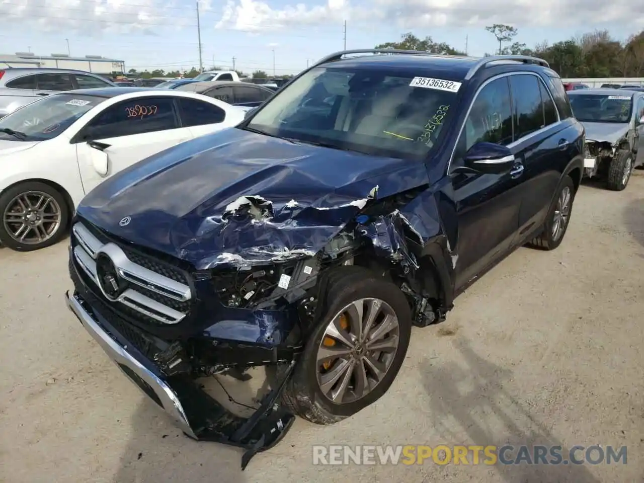 2 Photograph of a damaged car 4JGFB4JB0MA457107 MERCEDES-BENZ GLE-CLASS 2021