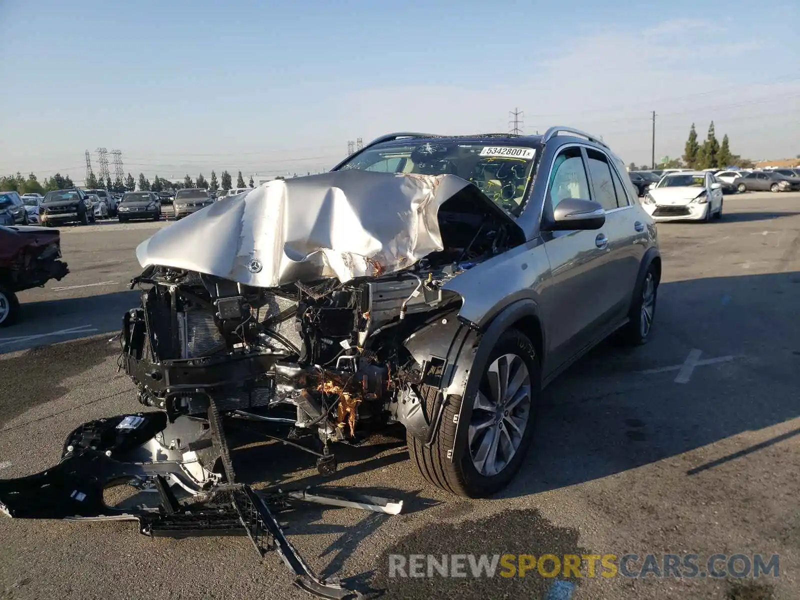 2 Photograph of a damaged car 4JGFB4JB1MA526404 MERCEDES-BENZ GLE-CLASS 2021