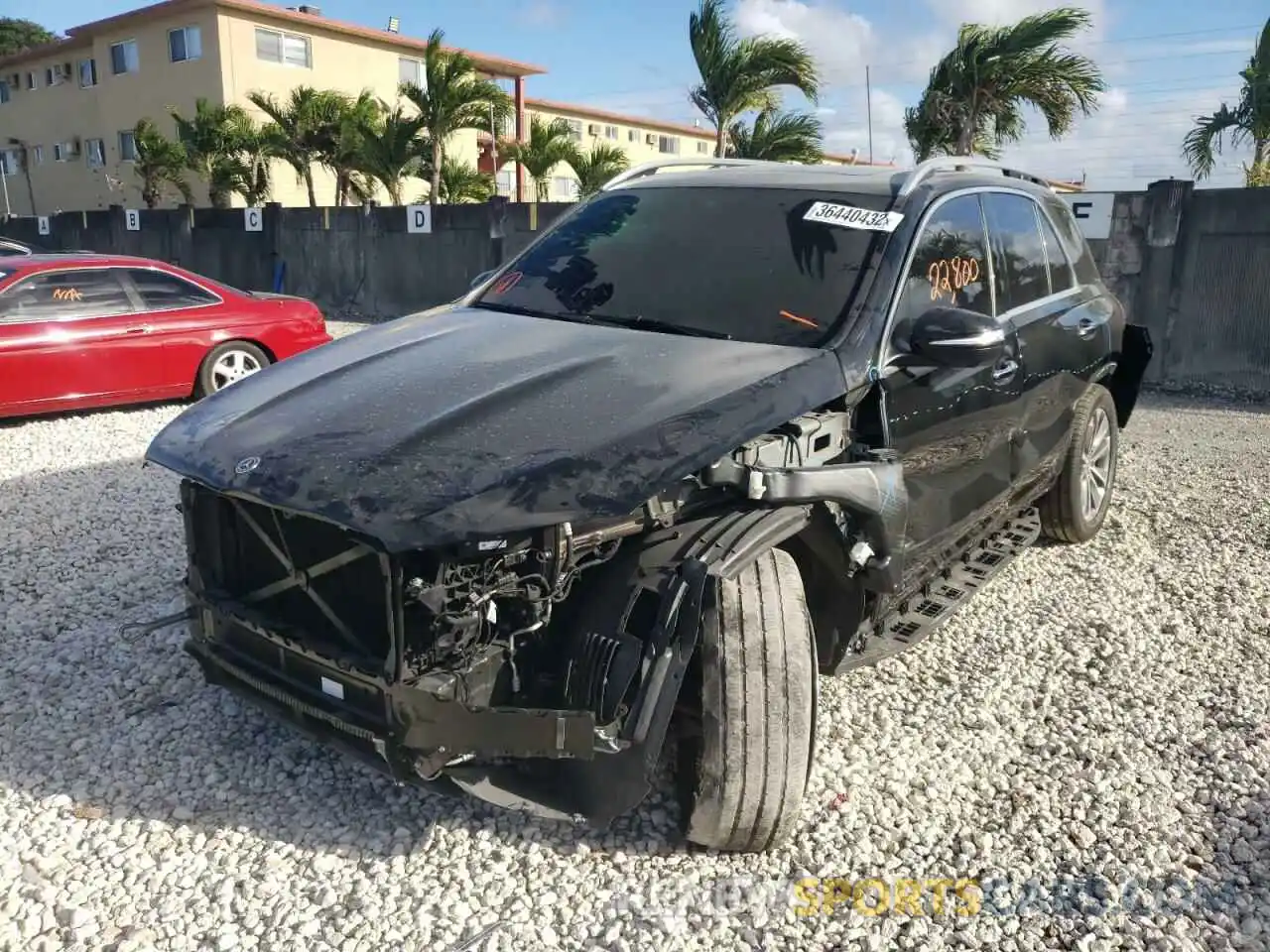 2 Photograph of a damaged car 4JGFB4JB2MA389702 MERCEDES-BENZ GLE-CLASS 2021