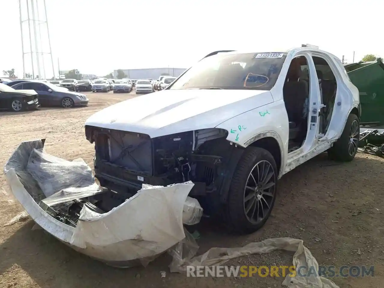 2 Photograph of a damaged car 4JGFB4JB3MA406281 MERCEDES-BENZ GLE-CLASS 2021