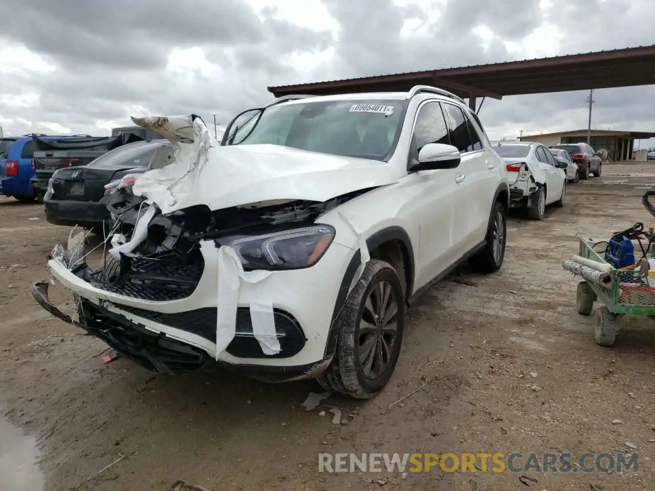 2 Photograph of a damaged car 4JGFB4JB3MA496953 MERCEDES-BENZ GLE-CLASS 2021