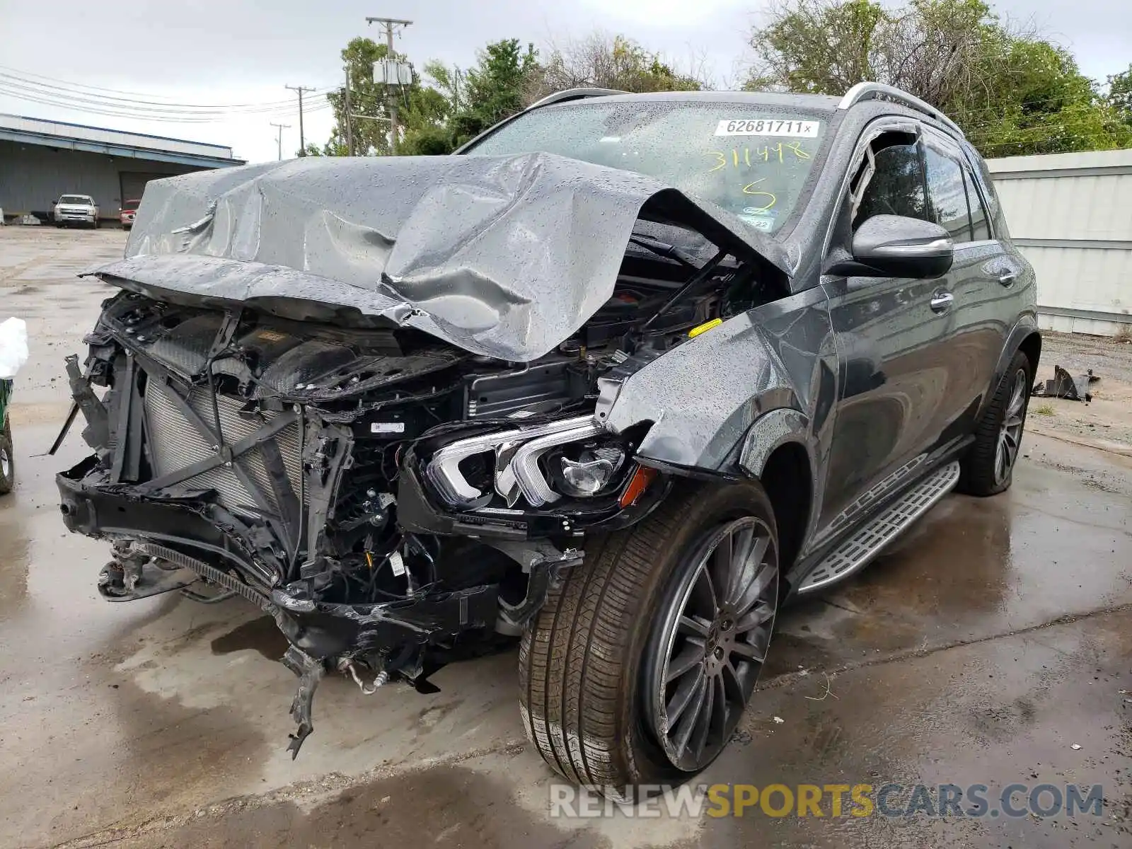 2 Photograph of a damaged car 4JGFB4JB9MA311448 MERCEDES-BENZ GLE-CLASS 2021