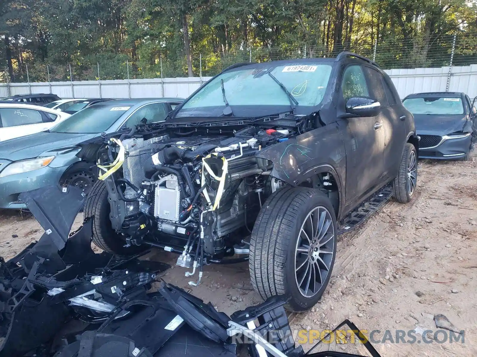 2 Photograph of a damaged car 4JGFB4JBXMA543816 MERCEDES-BENZ GLE-CLASS 2021