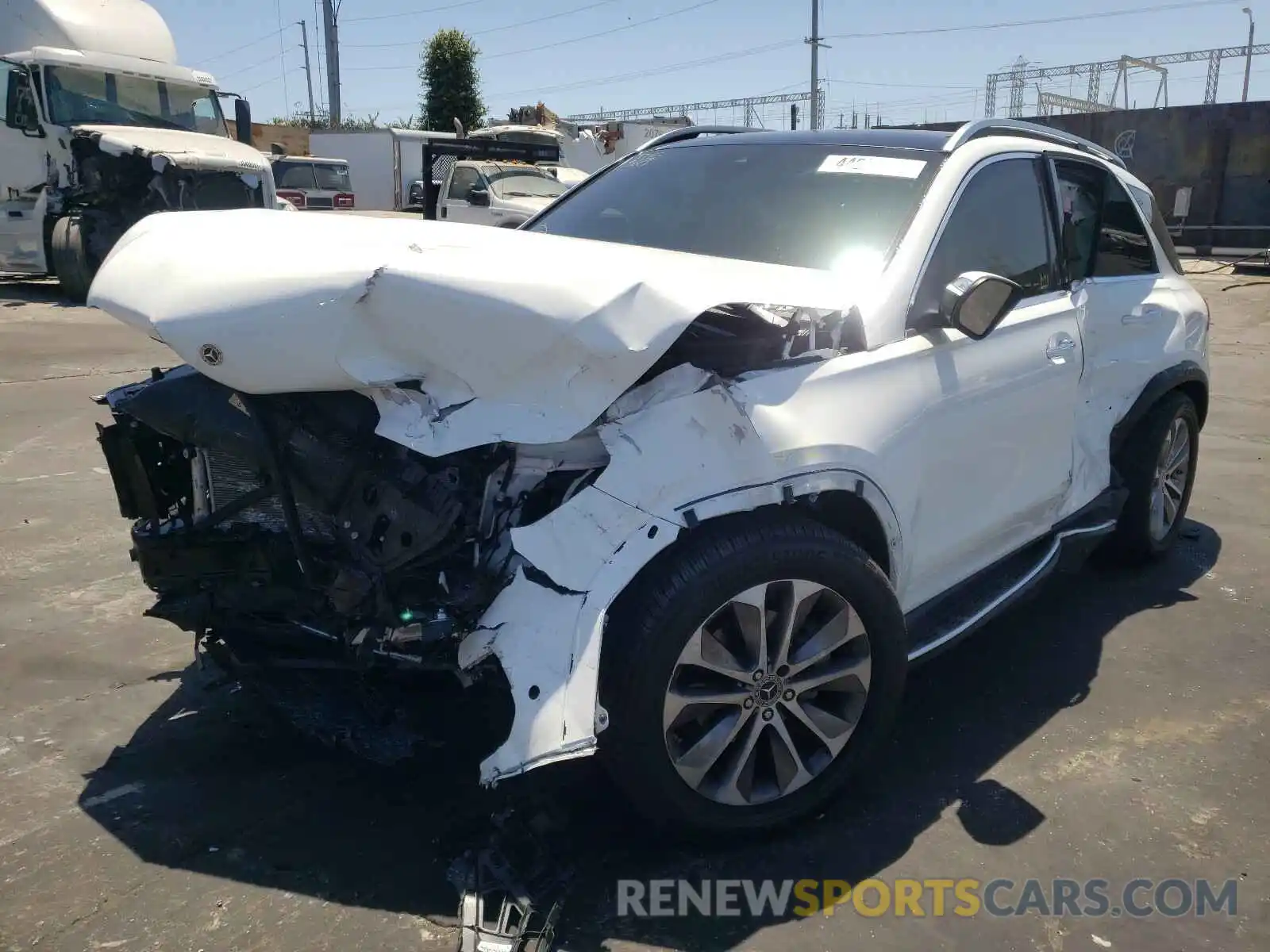 2 Photograph of a damaged car 4JGFB4JE9MA394633 MERCEDES-BENZ GLE-CLASS 2021