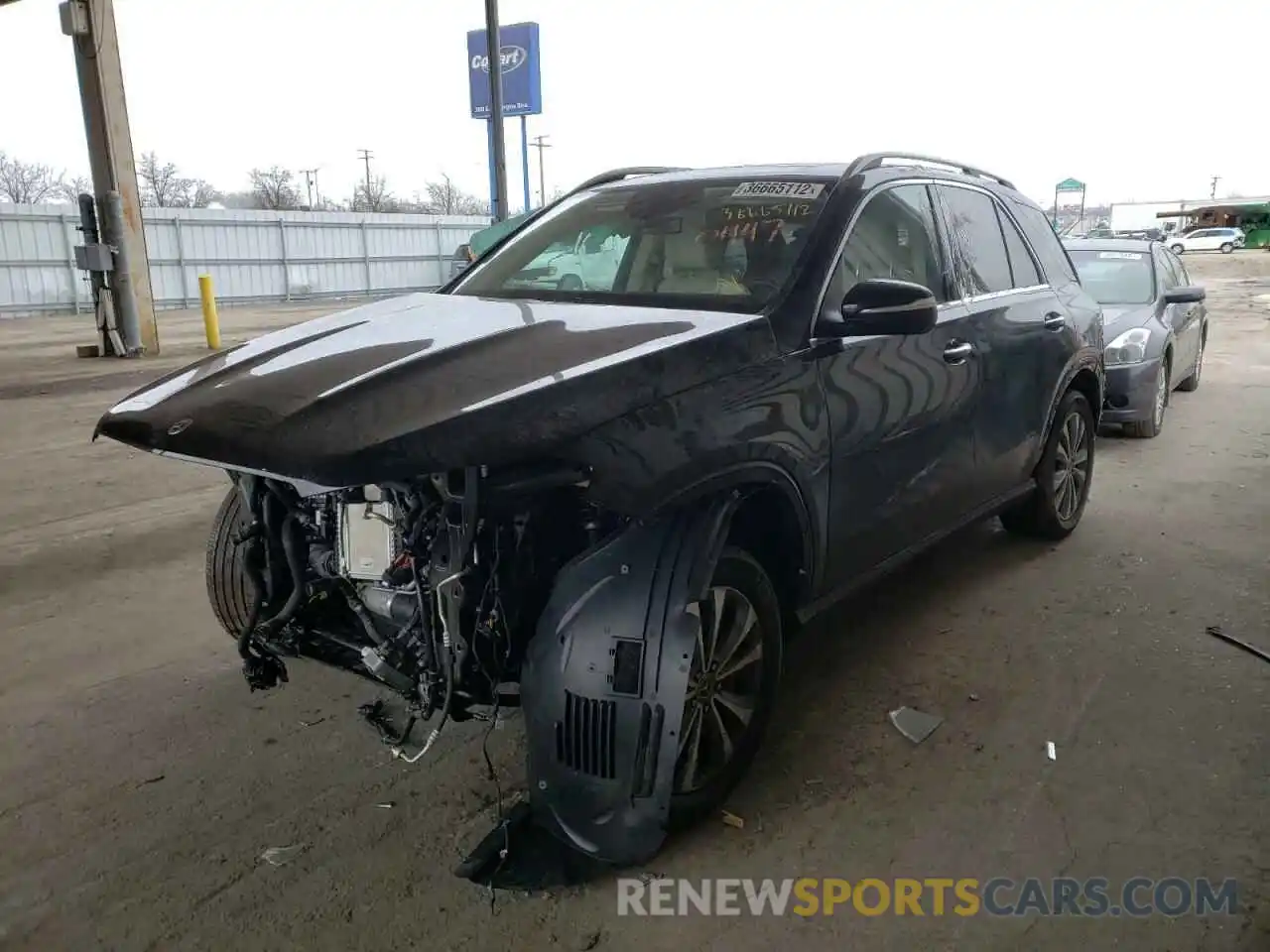 2 Photograph of a damaged car 4JGFB4KB0MA410447 MERCEDES-BENZ GLE-CLASS 2021