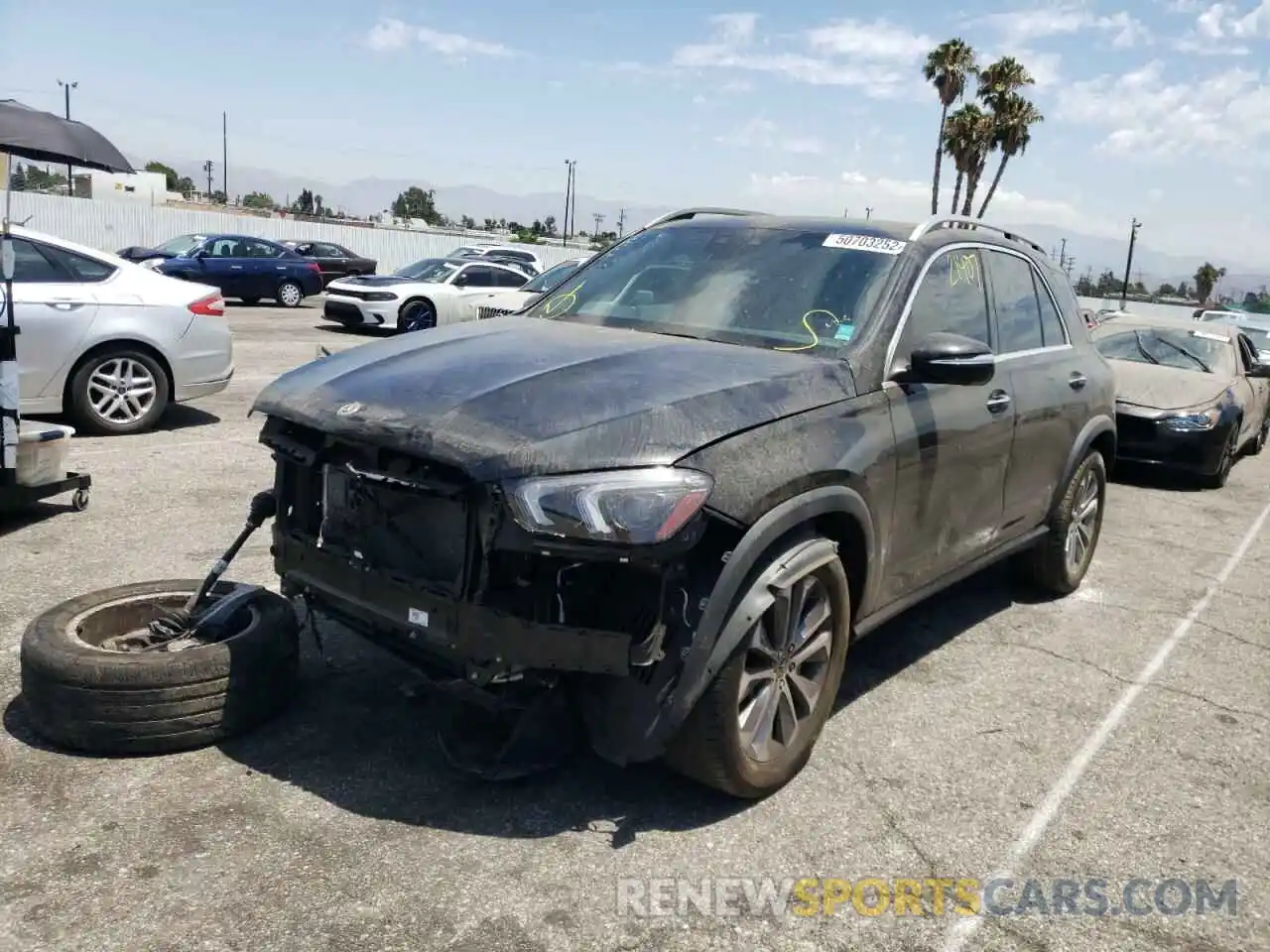 2 Photograph of a damaged car 4JGFB4KB2MA330907 MERCEDES-BENZ GLE-CLASS 2021