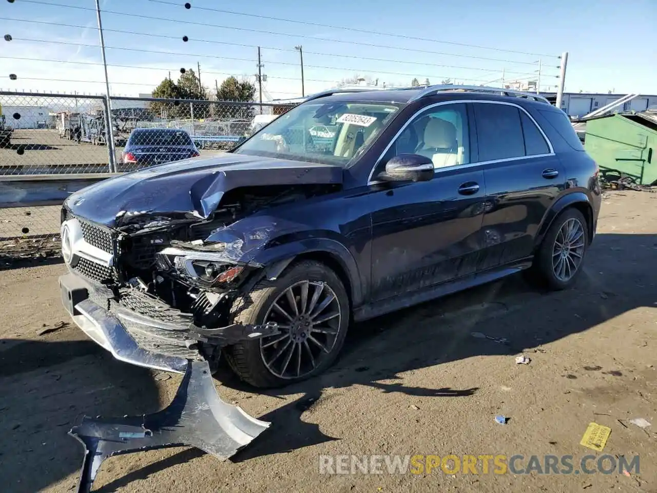 1 Photograph of a damaged car 4JGFB4KB2MA522487 MERCEDES-BENZ GLE-CLASS 2021