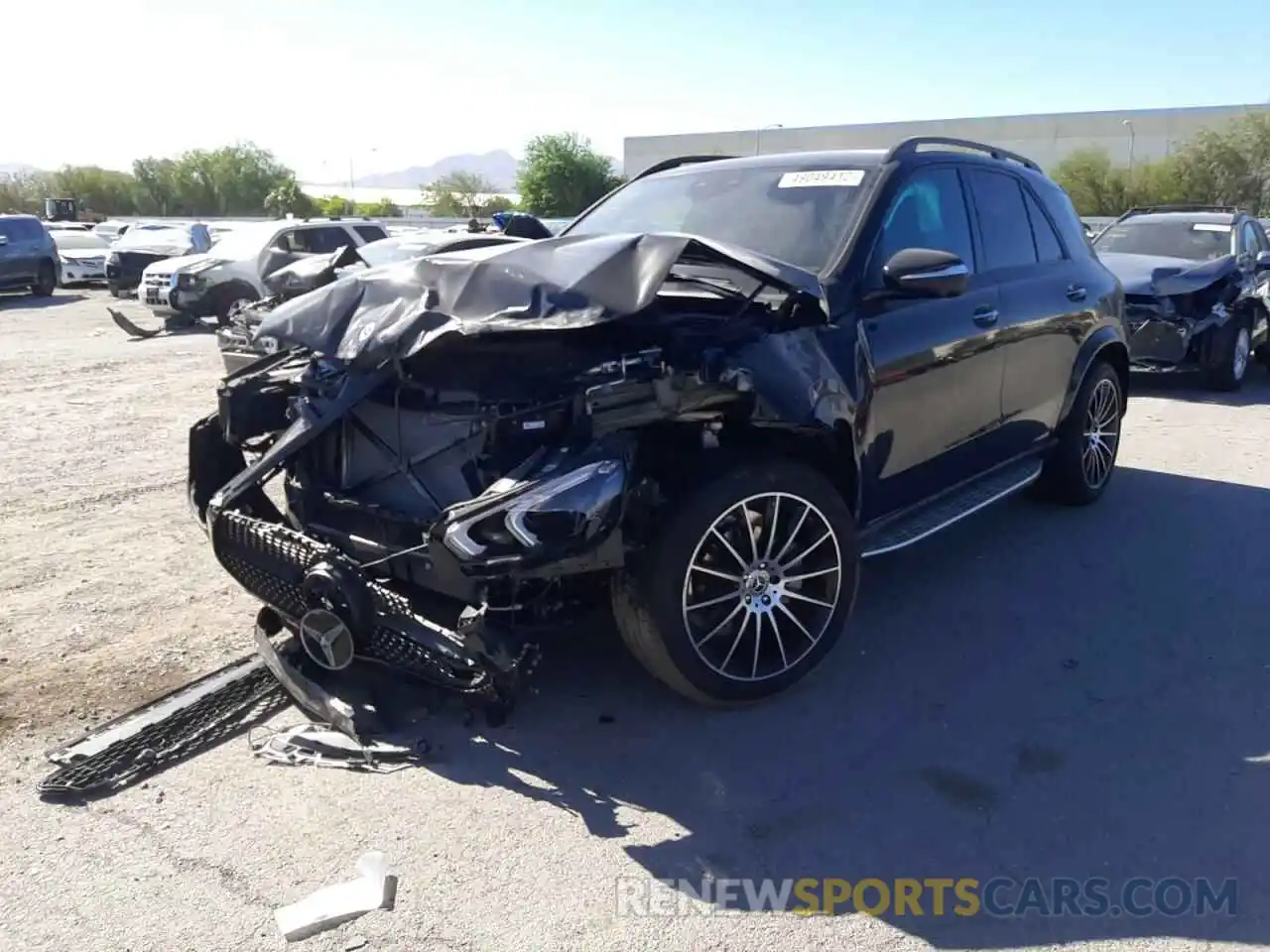 2 Photograph of a damaged car 4JGFB4KB3MA573593 MERCEDES-BENZ GLE-CLASS 2021