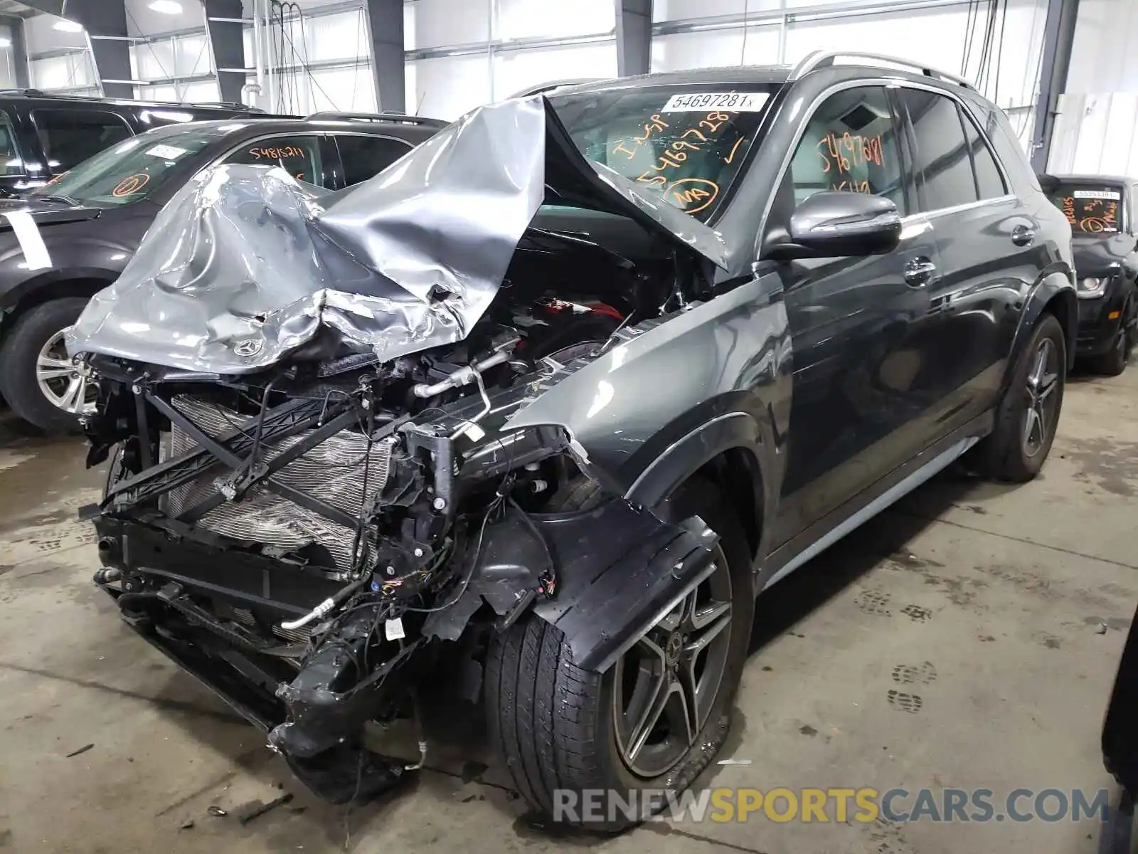 2 Photograph of a damaged car 4JGFB4KB4MA508011 MERCEDES-BENZ GLE-CLASS 2021