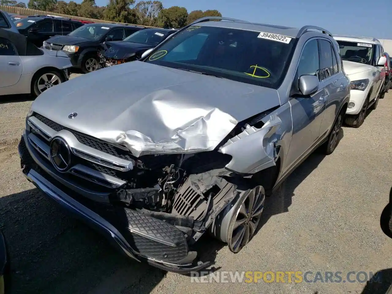 2 Photograph of a damaged car 4JGFB4KB5MA309310 MERCEDES-BENZ GLE-CLASS 2021