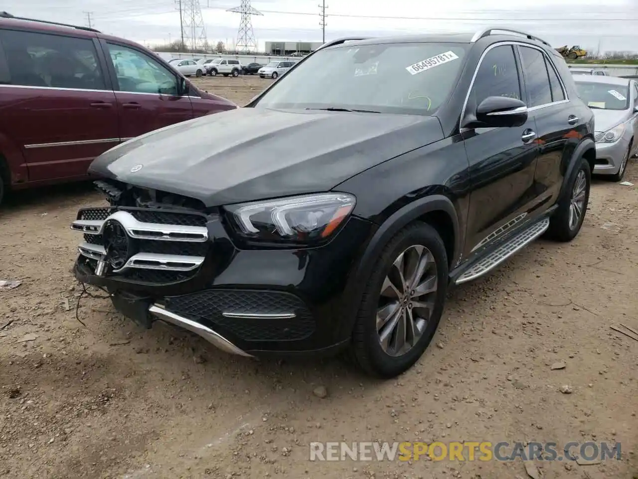 2 Photograph of a damaged car 4JGFB4KB6MA322194 MERCEDES-BENZ GLE-CLASS 2021