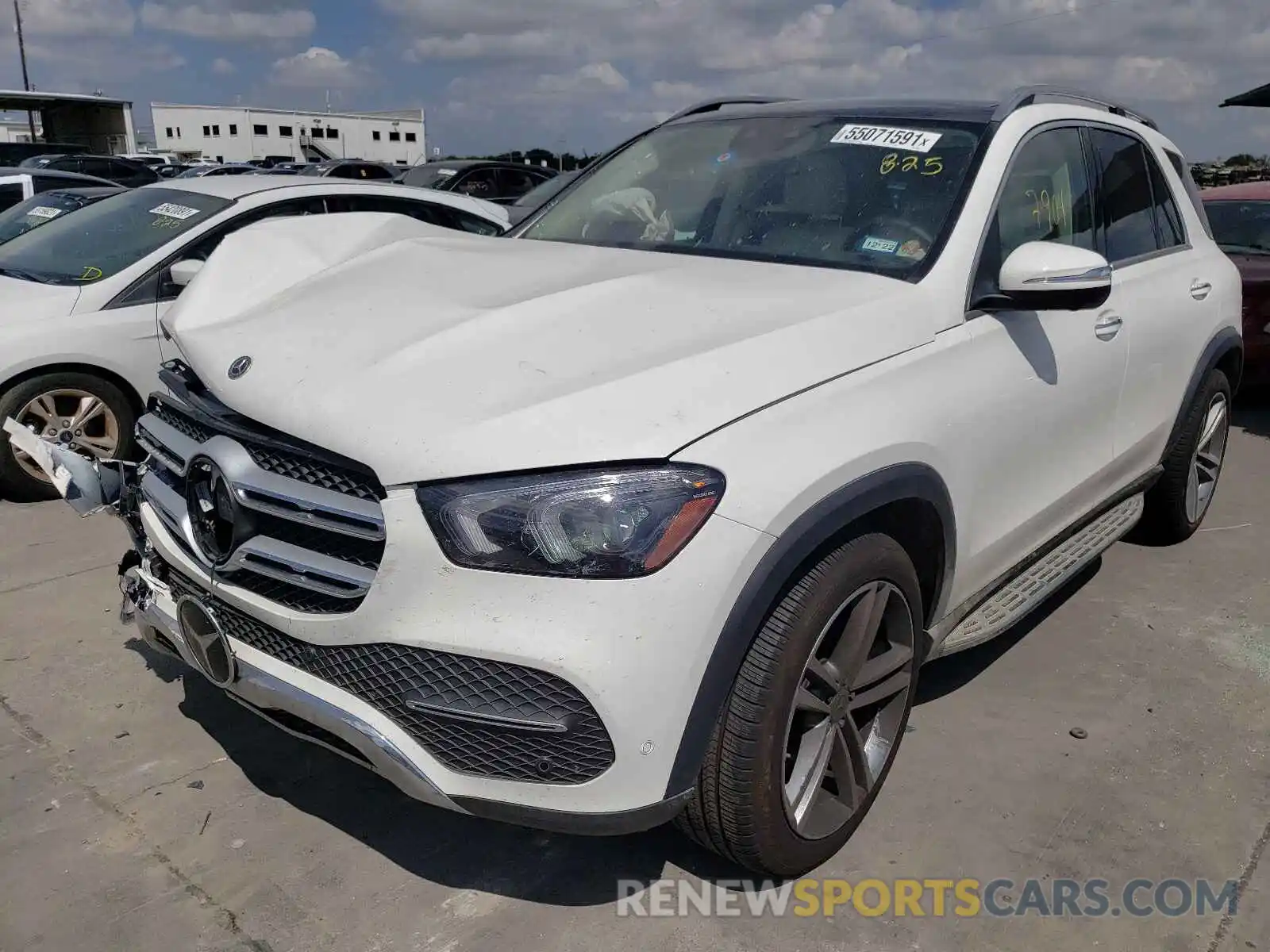 2 Photograph of a damaged car 4JGFB4KB6MA373677 MERCEDES-BENZ GLE-CLASS 2021