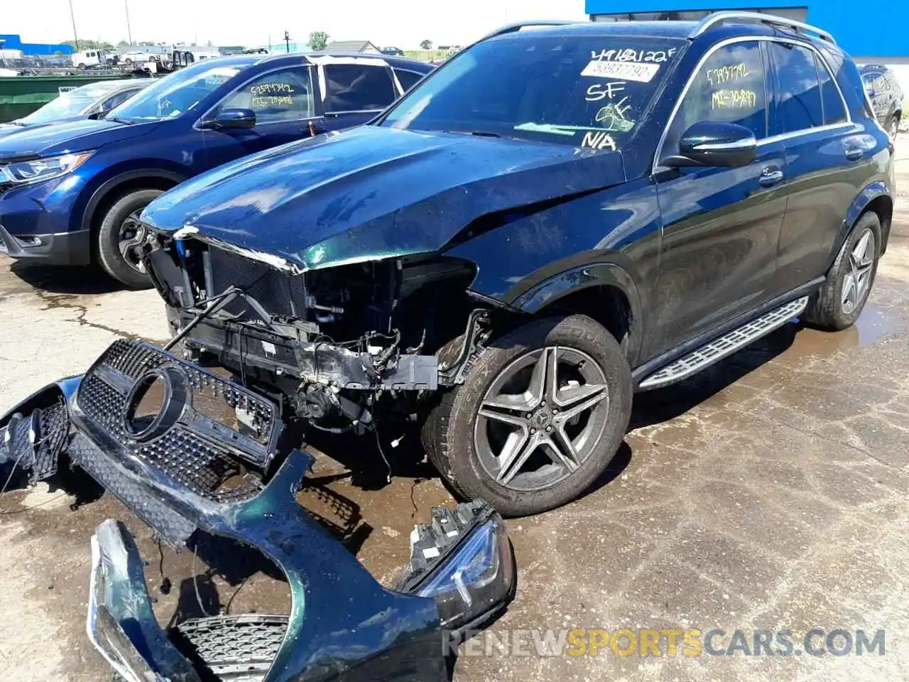 2 Photograph of a damaged car 4JGFB4KB6MA409934 MERCEDES-BENZ GLE-CLASS 2021