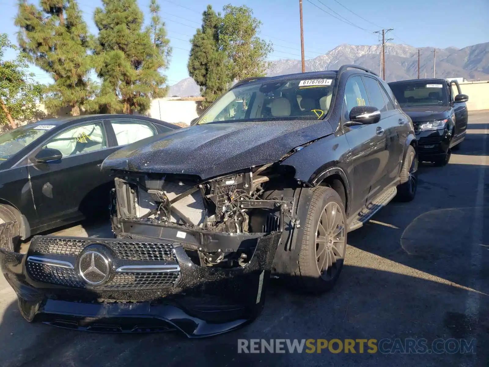 2 Photograph of a damaged car 4JGFB4KB6MA474346 MERCEDES-BENZ GLE-CLASS 2021