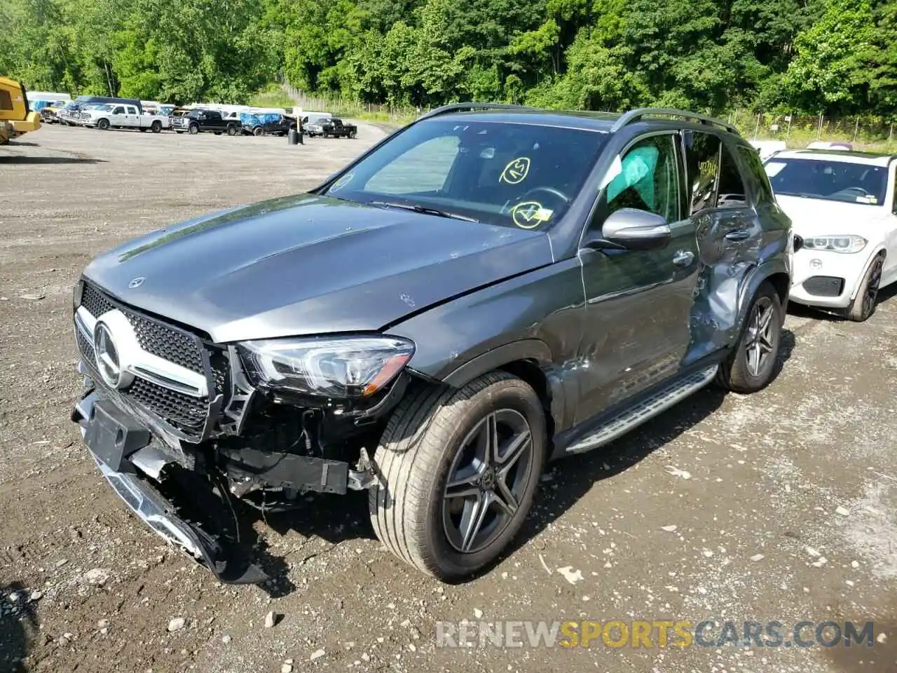 2 Photograph of a damaged car 4JGFB4KB9MA384561 MERCEDES-BENZ GLE-CLASS 2021