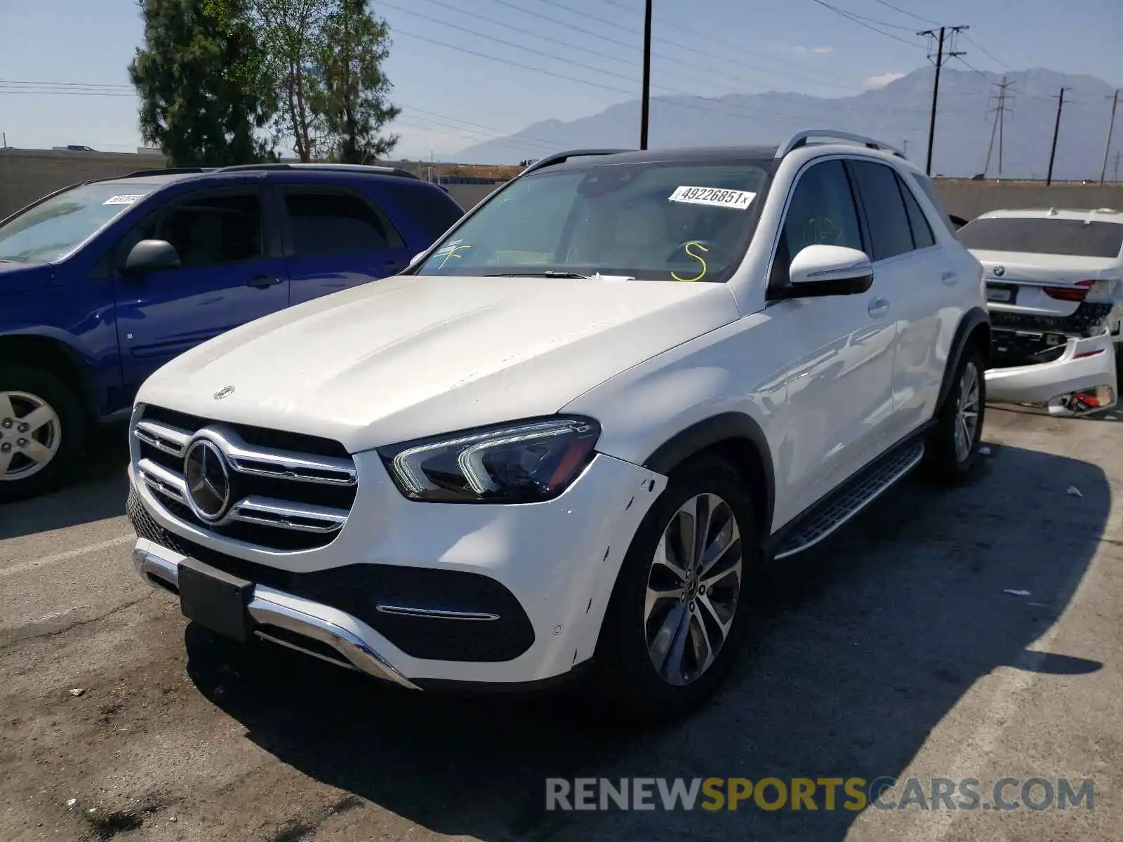 2 Photograph of a damaged car 4JGFB4KBXMA410018 MERCEDES-BENZ GLE-CLASS 2021