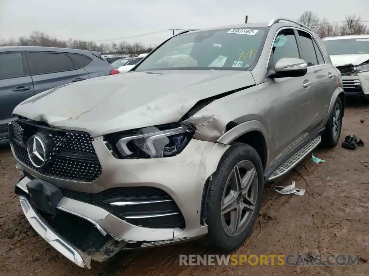 2 Photograph of a damaged car 4JGFB5KB2MA373844 MERCEDES-BENZ GLE-CLASS 2021