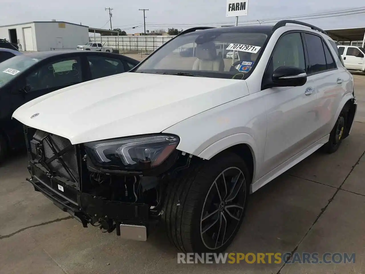 2 Photograph of a damaged car 4JGFB5KB2MA527596 MERCEDES-BENZ GLE-CLASS 2021