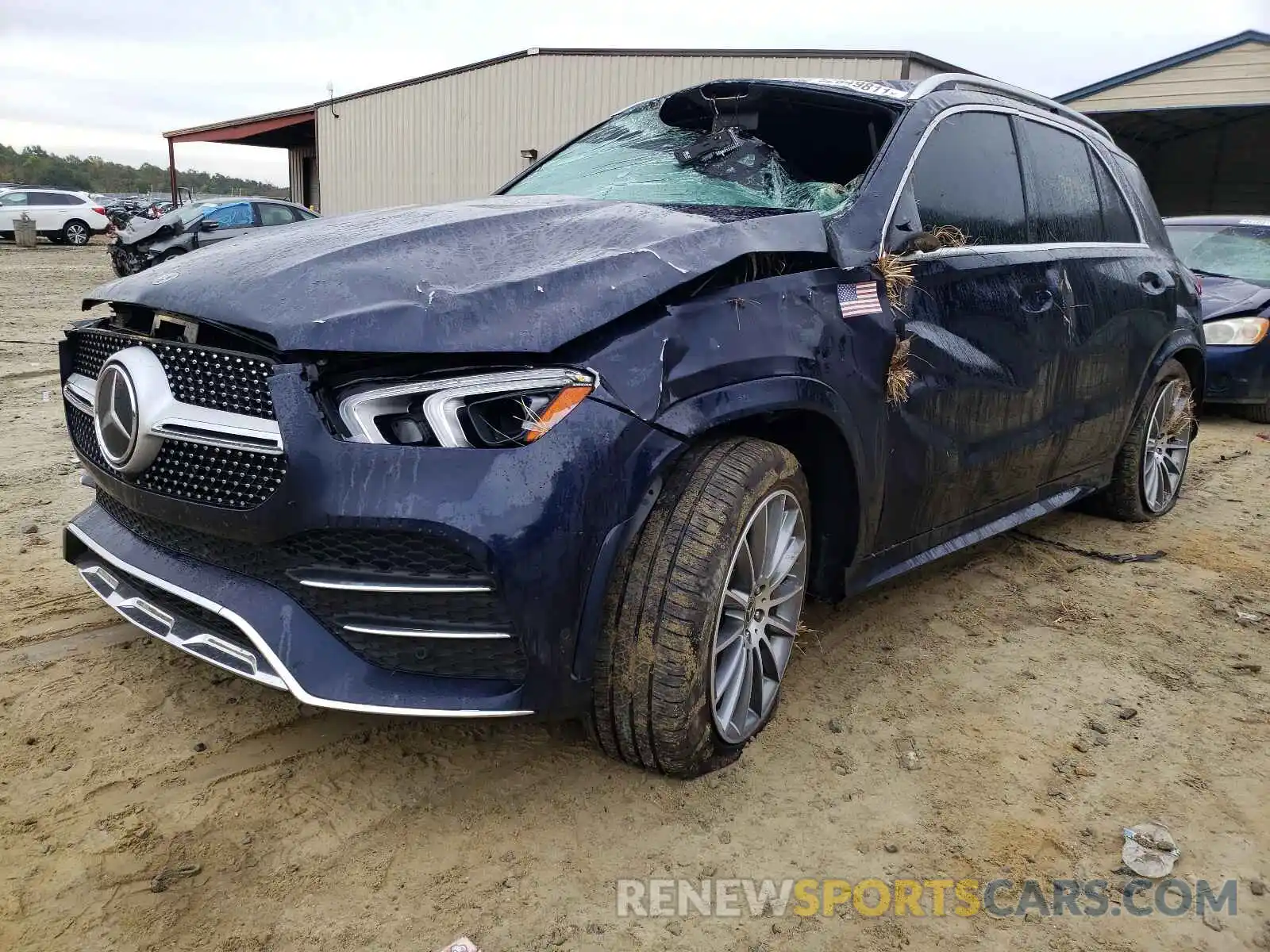 2 Photograph of a damaged car 4JGFB5KB5MA377435 MERCEDES-BENZ GLE-CLASS 2021