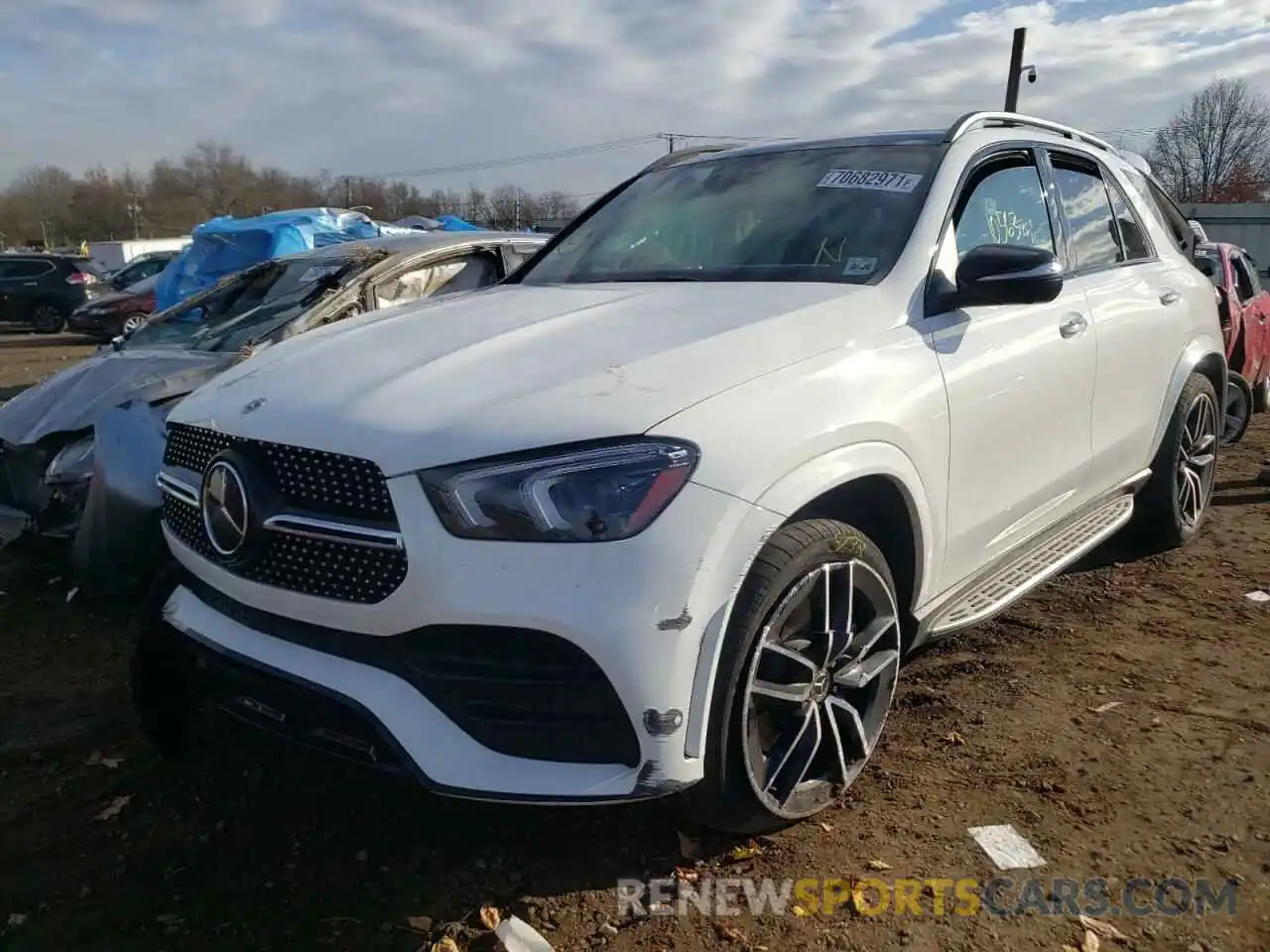 2 Photograph of a damaged car 4JGFB5KB7MA435948 MERCEDES-BENZ GLE-CLASS 2021