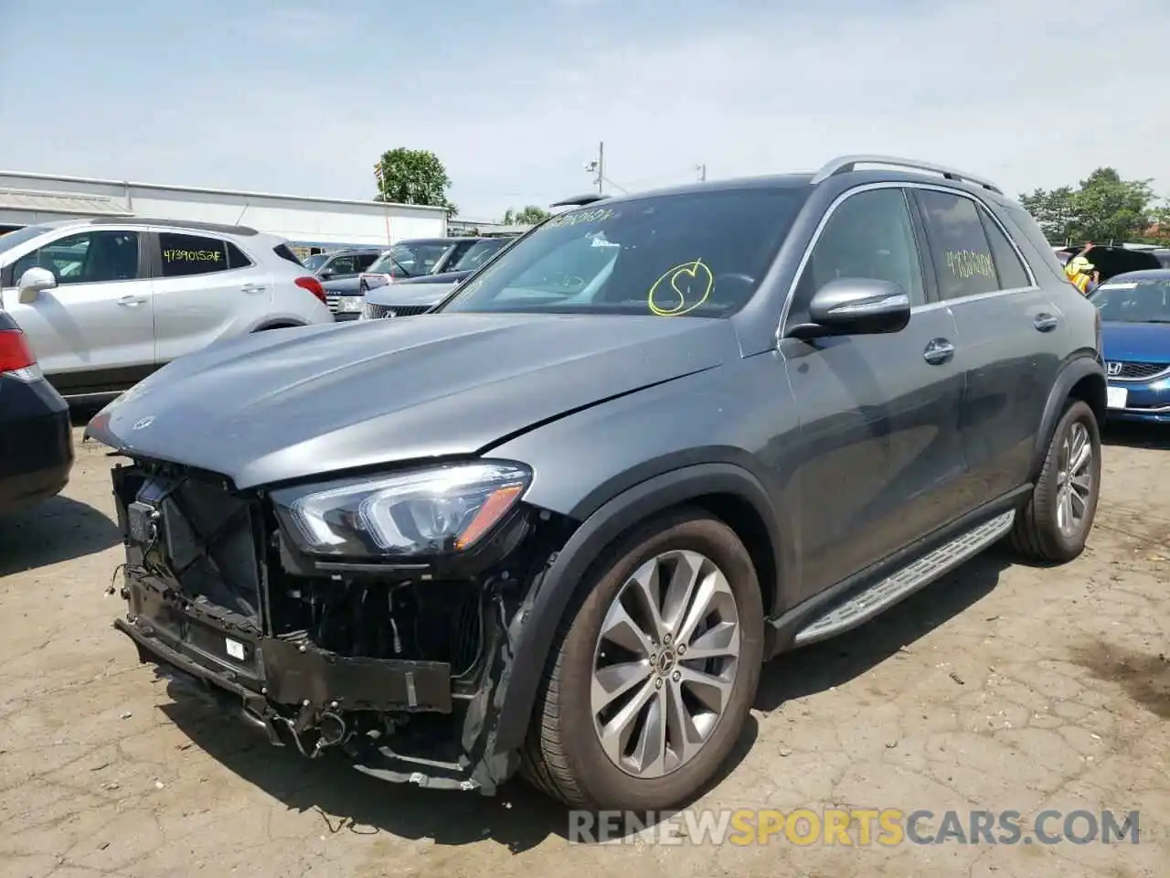 2 Photograph of a damaged car 4JGFB5KE2MA436693 MERCEDES-BENZ GLE-CLASS 2021