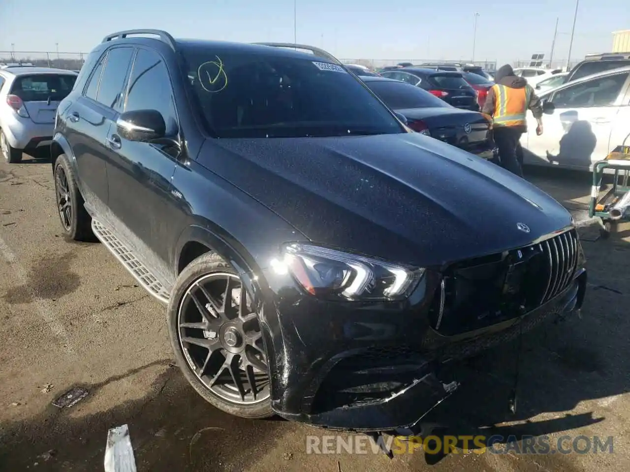 1 Photograph of a damaged car 4JGFB6BB0MA445856 MERCEDES-BENZ GLE-CLASS 2021