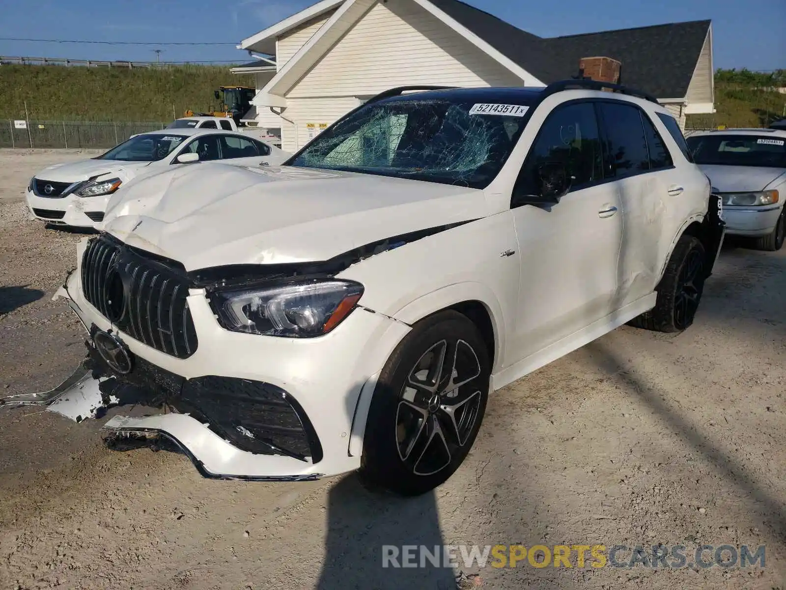 2 Photograph of a damaged car 4JGFB6BB3MA507119 MERCEDES-BENZ GLE-CLASS 2021