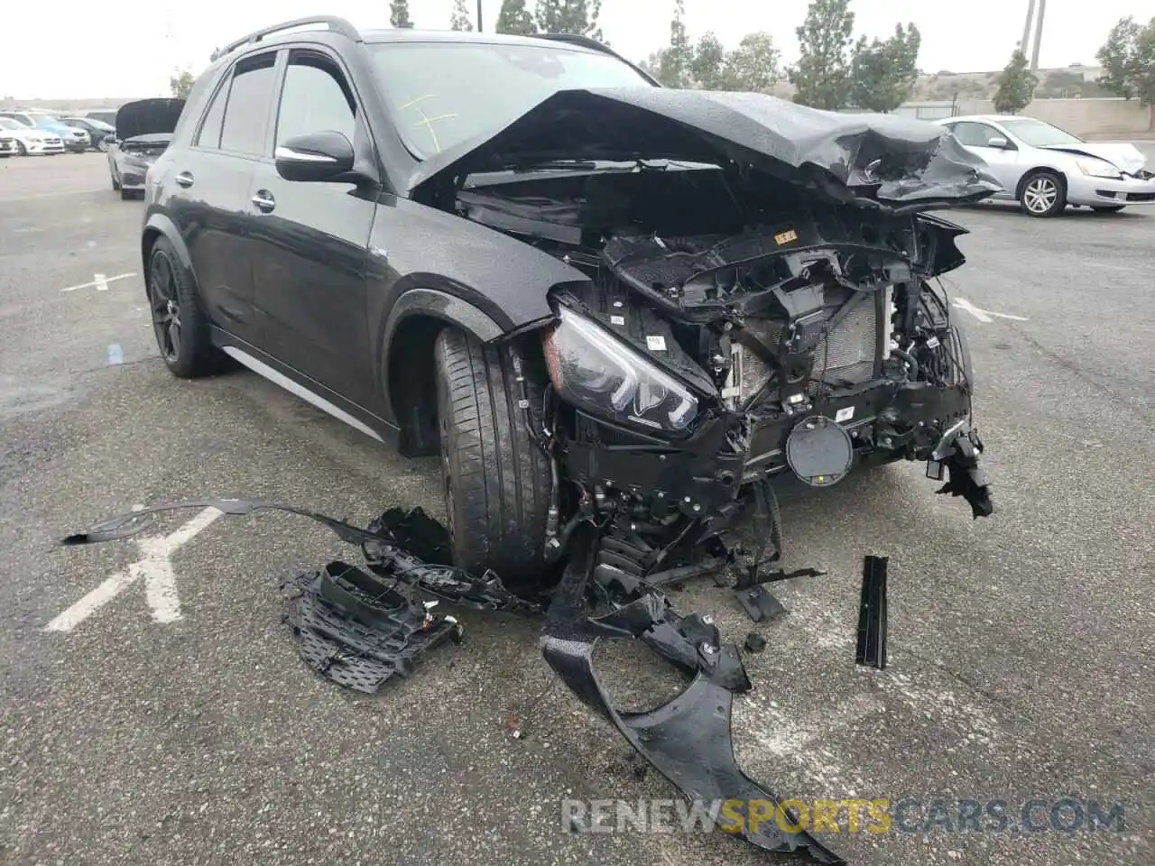 1 Photograph of a damaged car 4JGFB6BB5MA537285 MERCEDES-BENZ GLE-CLASS 2021