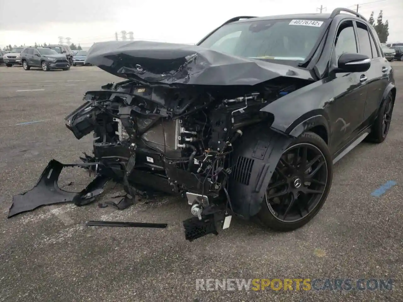 2 Photograph of a damaged car 4JGFB6BB5MA537285 MERCEDES-BENZ GLE-CLASS 2021