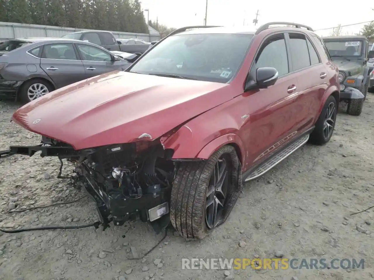 2 Photograph of a damaged car 4JGFB6BB7MA440556 MERCEDES-BENZ GLE-CLASS 2021