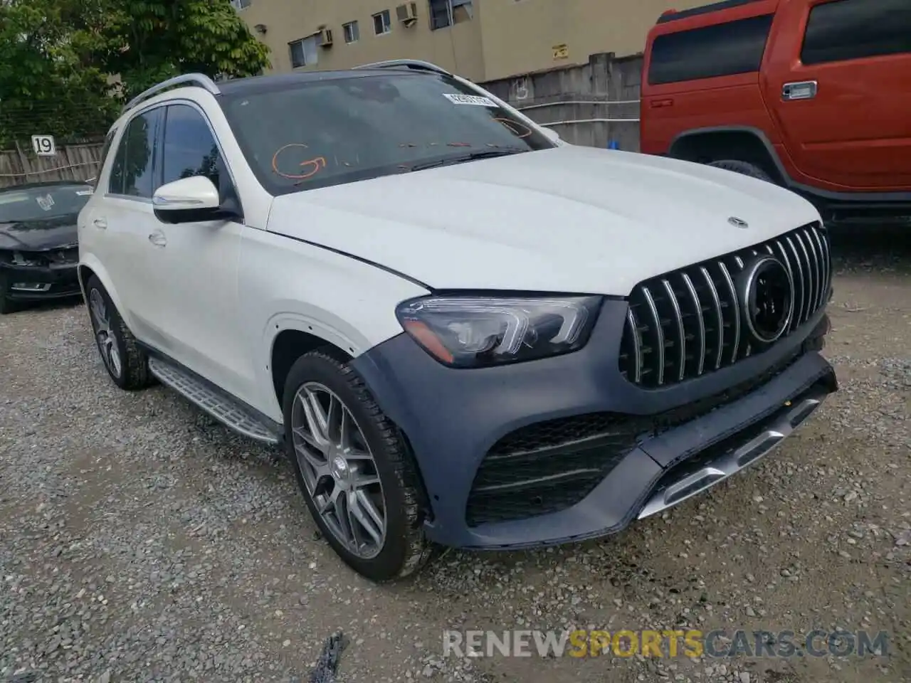 1 Photograph of a damaged car 4JGFB6BBXMA574915 MERCEDES-BENZ GLE-CLASS 2021