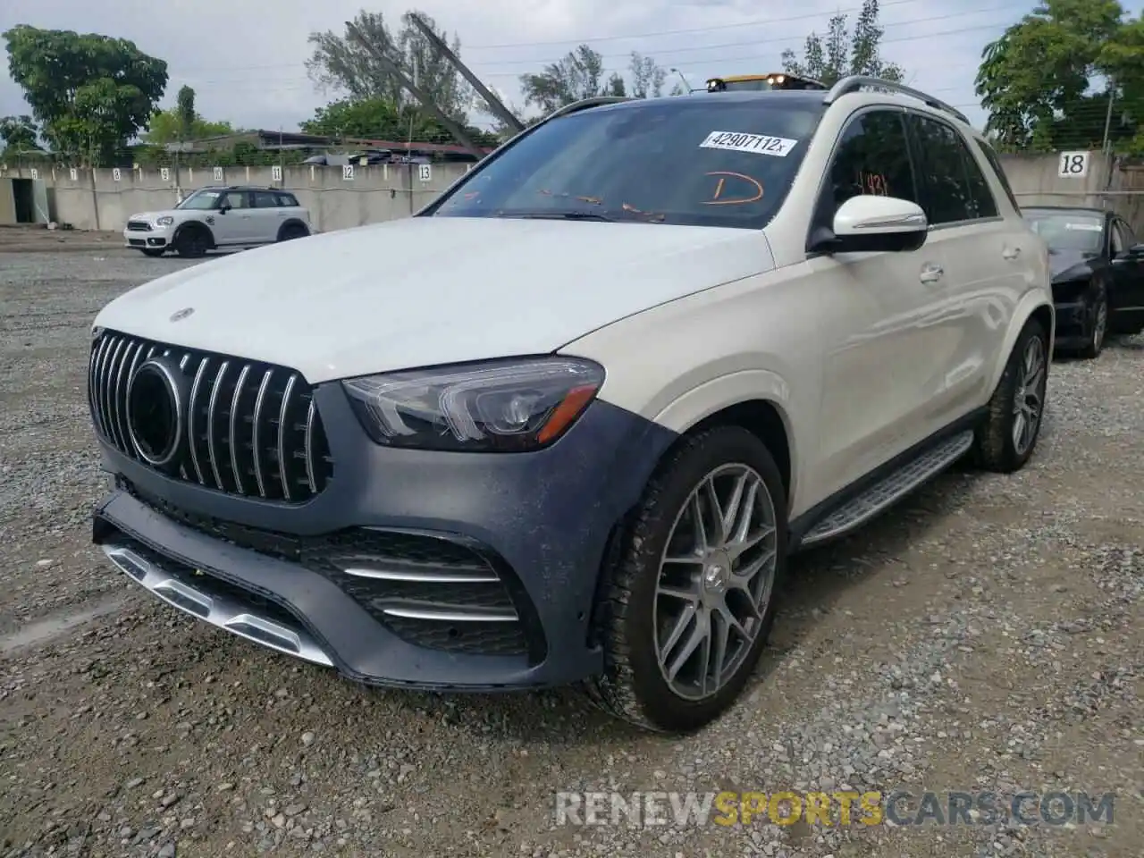 2 Photograph of a damaged car 4JGFB6BBXMA574915 MERCEDES-BENZ GLE-CLASS 2021