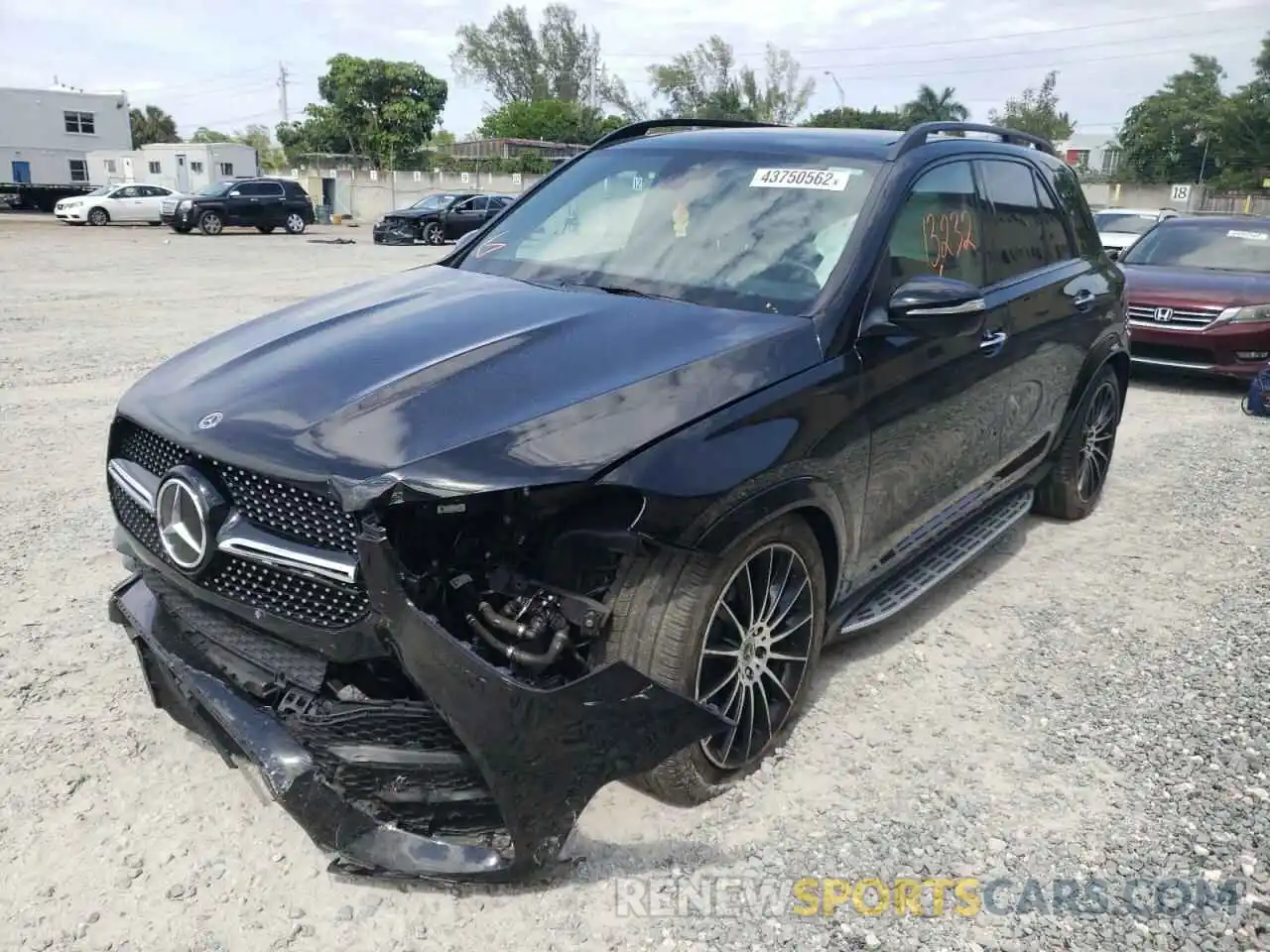 2 Photograph of a damaged car 4JGFB8GB9MA443334 MERCEDES-BENZ GLE-CLASS 2021