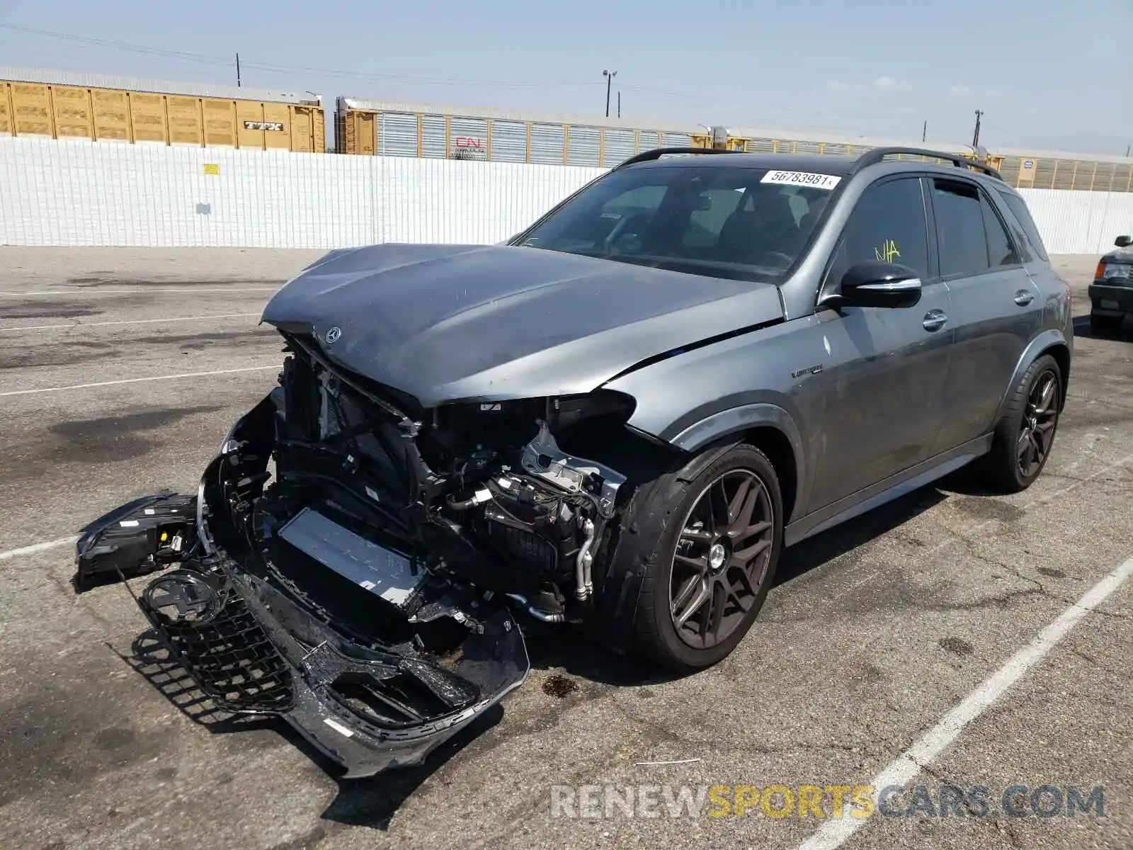 2 Photograph of a damaged car 4JGFB8KB1MA524853 MERCEDES-BENZ GLE-CLASS 2021