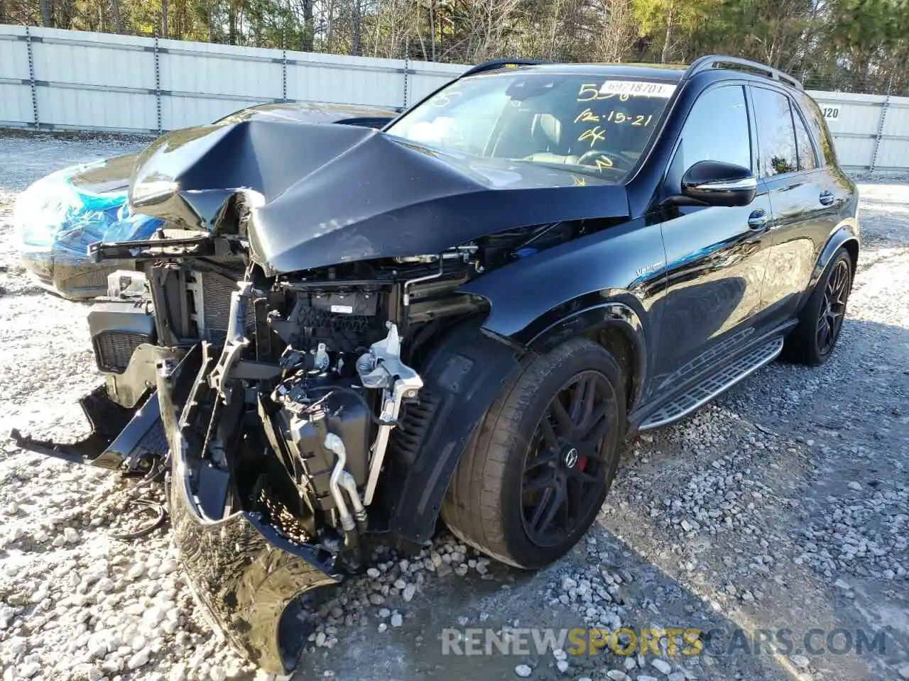 2 Photograph of a damaged car 4JGFB8KB9MA353821 MERCEDES-BENZ GLE-CLASS 2021