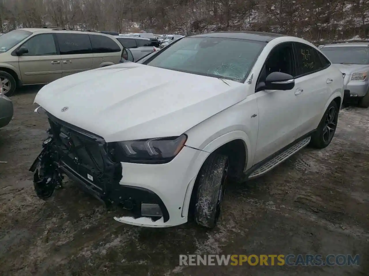 2 Photograph of a damaged car 4JGFD6BB0MA351616 MERCEDES-BENZ GLE-CLASS 2021