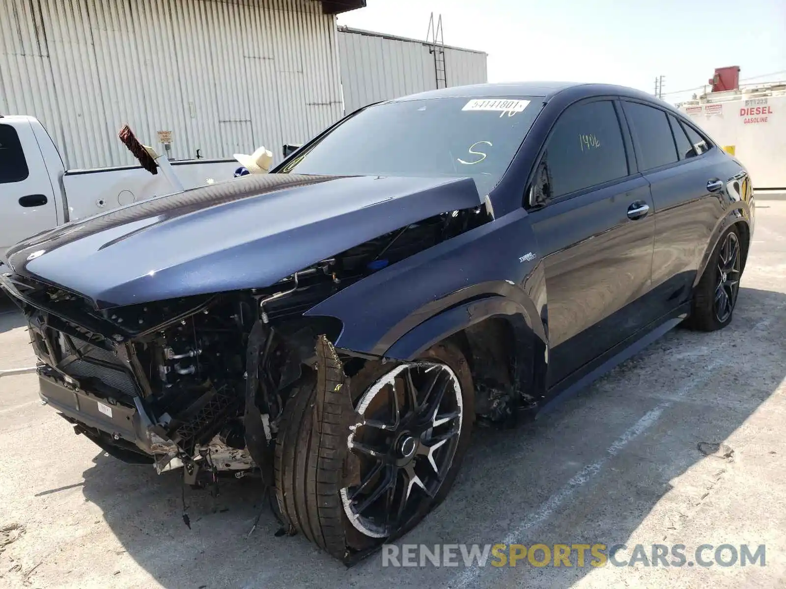 2 Photograph of a damaged car 4JGFD6BB1MA473613 MERCEDES-BENZ GLE-CLASS 2021