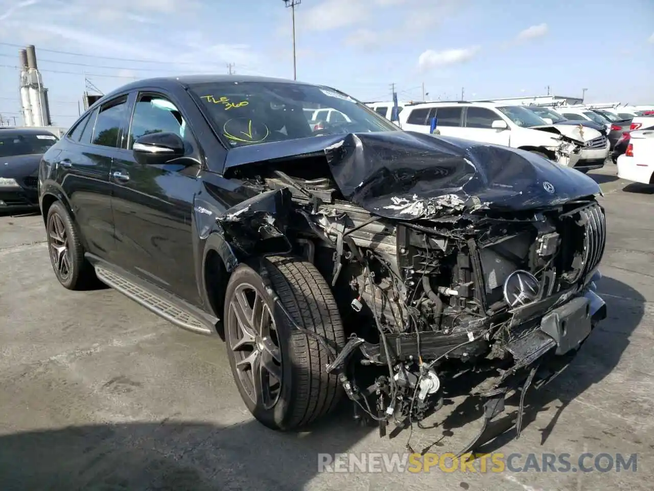 1 Photograph of a damaged car 4JGFD6BB2MA201801 MERCEDES-BENZ GLE-CLASS 2021