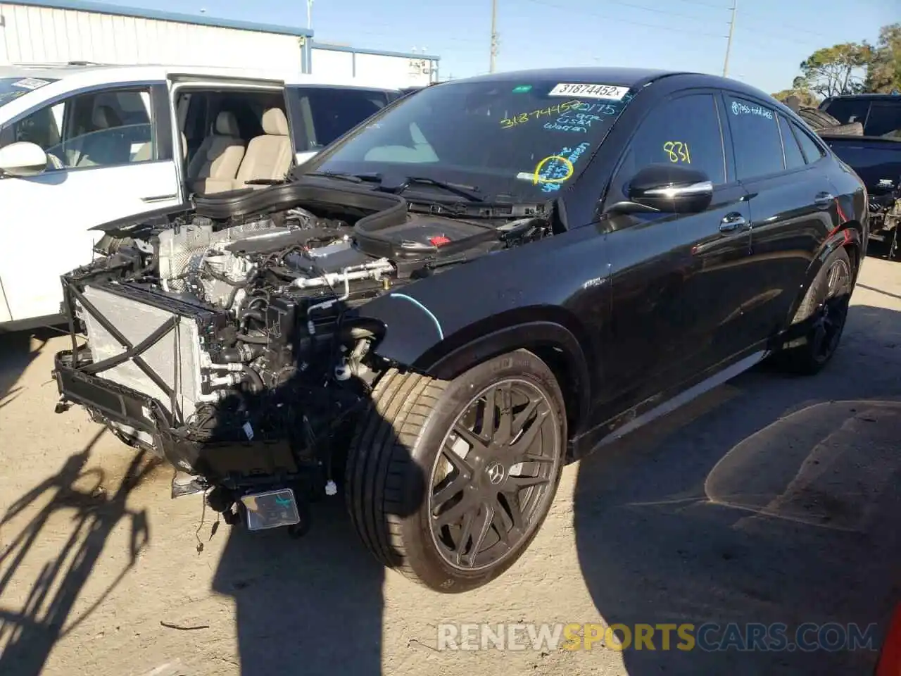 2 Photograph of a damaged car 4JGFD6BB2MA571727 MERCEDES-BENZ GLE-CLASS 2021