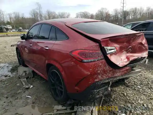 2 Photograph of a damaged car 4JGFD6BB5MA293857 MERCEDES-BENZ GLE-CLASS 2021