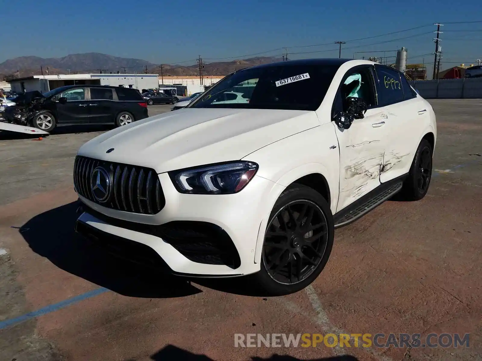 2 Photograph of a damaged car 4JGFD6BB5MA330762 MERCEDES-BENZ GLE-CLASS 2021