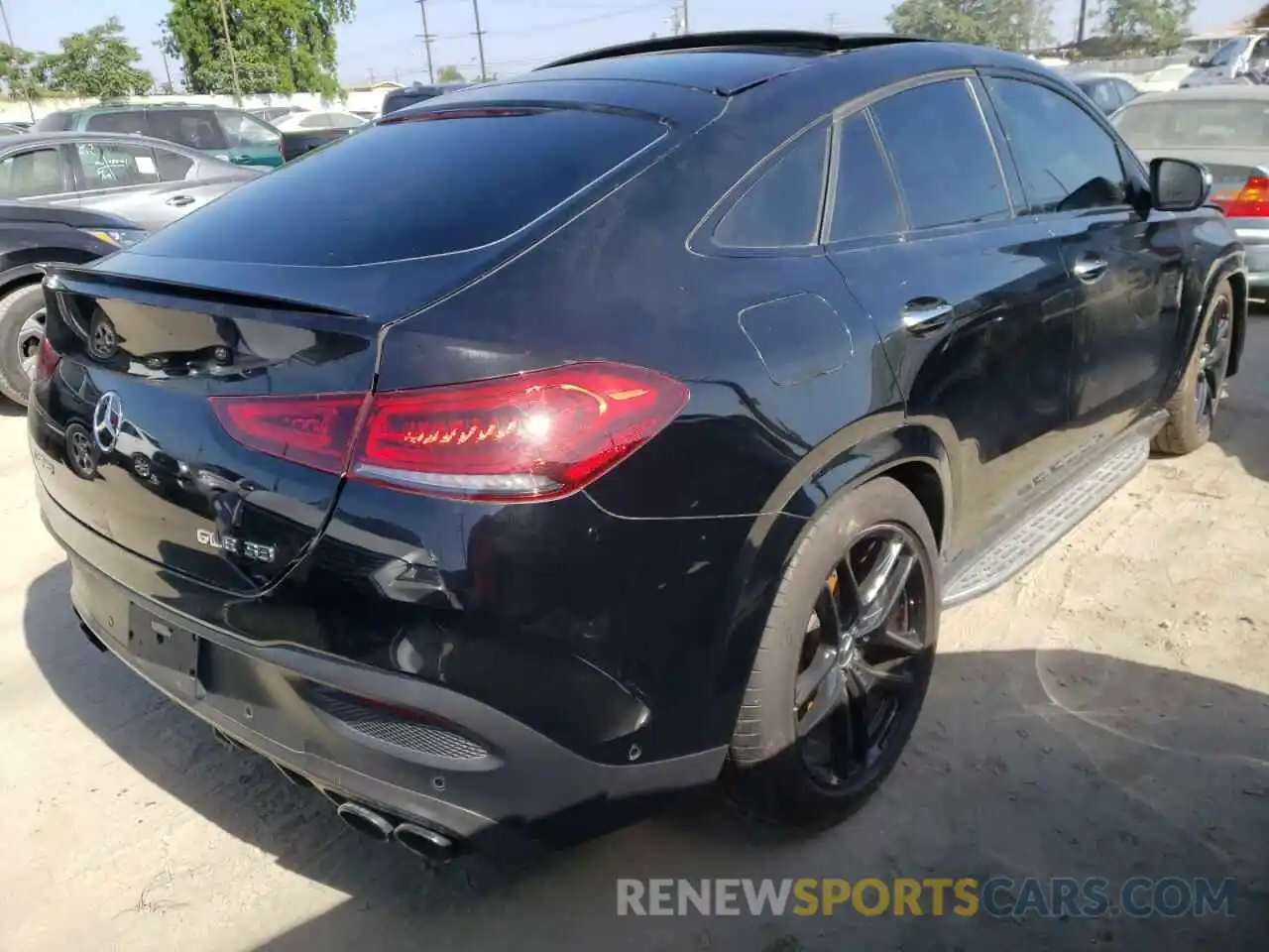 4 Photograph of a damaged car 4JGFD6BB7MA207285 MERCEDES-BENZ GLE-CLASS 2021