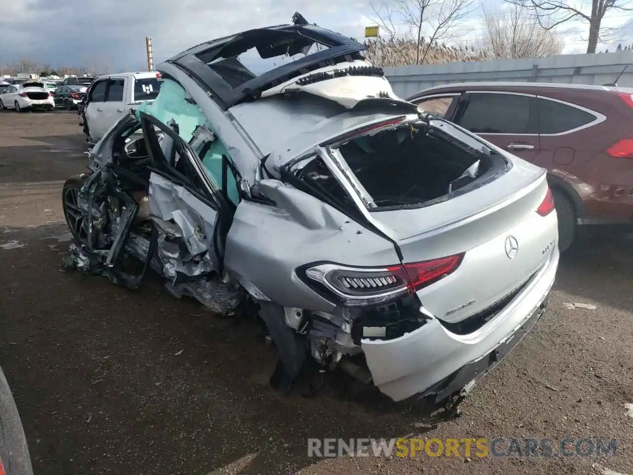 3 Photograph of a damaged car 4JGFD6BB7MA430040 MERCEDES-BENZ GLE-CLASS 2021