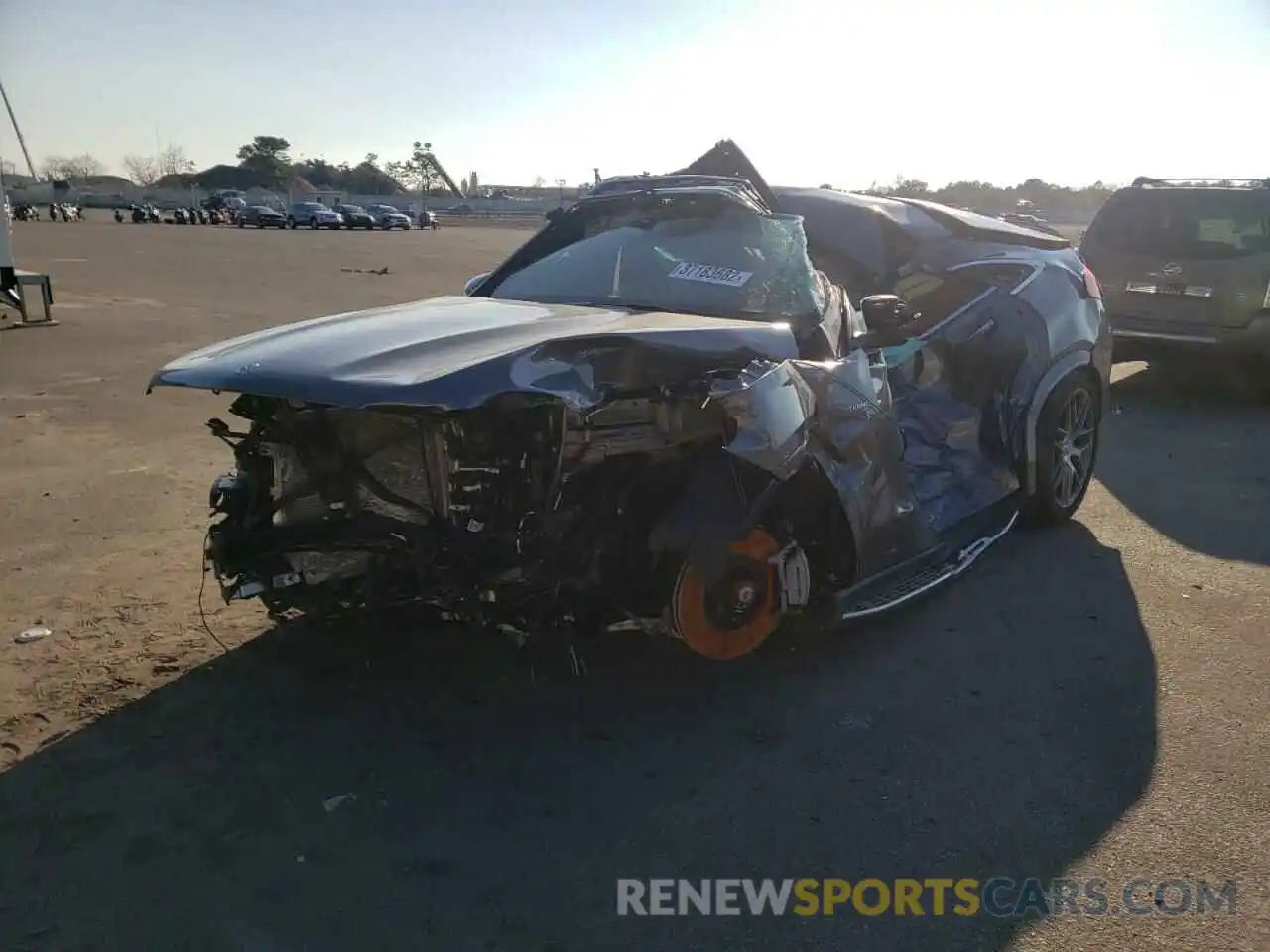 2 Photograph of a damaged car 4JGFD6BB8MA502024 MERCEDES-BENZ GLE-CLASS 2021