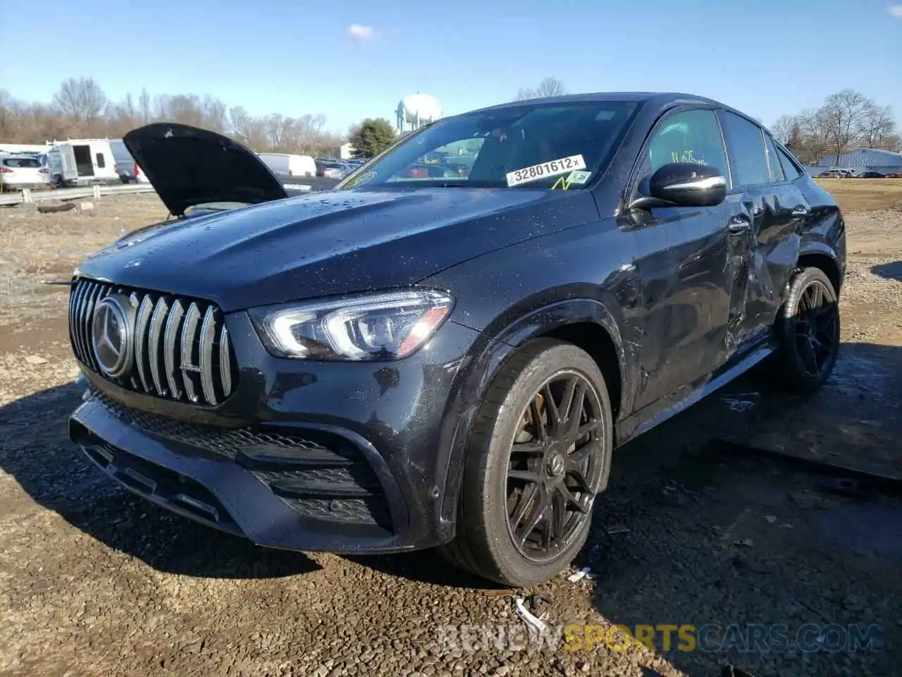 2 Photograph of a damaged car 4JGFD6BB9MA267892 MERCEDES-BENZ GLE-CLASS 2021