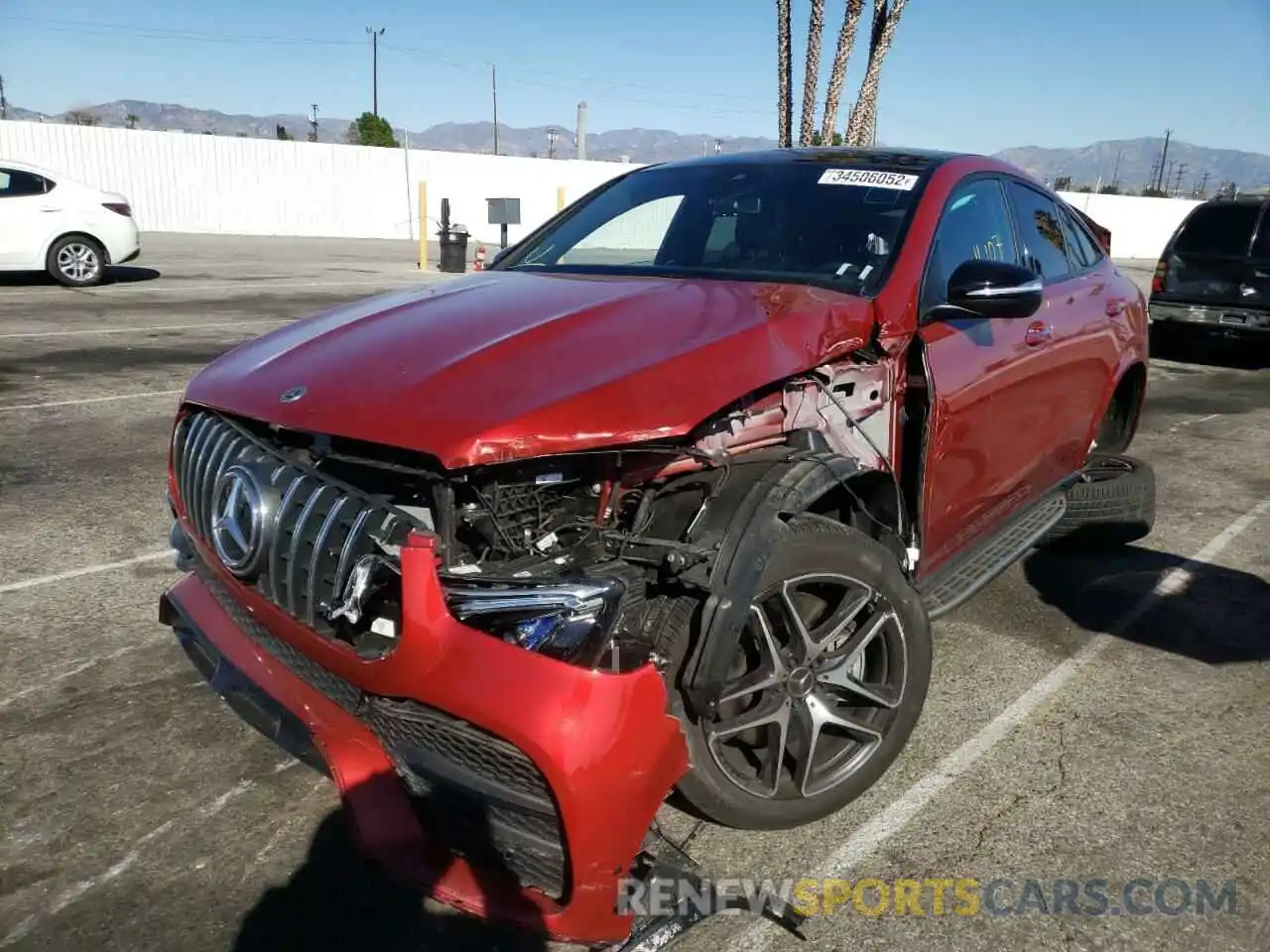 2 Photograph of a damaged car 4JGFD6BB9MA355485 MERCEDES-BENZ GLE-CLASS 2021