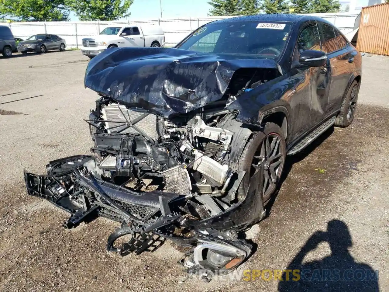 2 Photograph of a damaged car 4JGFD8KB5MA353292 MERCEDES-BENZ GLE-CLASS 2021