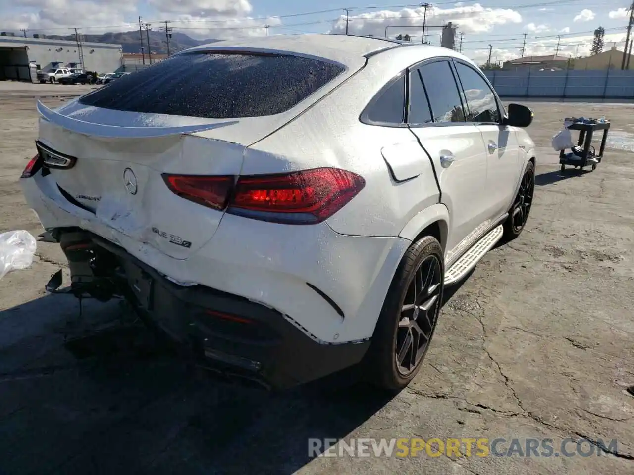 4 Photograph of a damaged car 4JGFD8KB5MA385059 MERCEDES-BENZ GLE-CLASS 2021