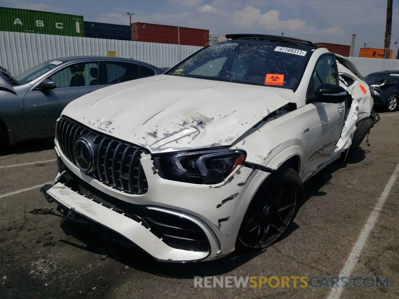 2 Photograph of a damaged car 4JGFD8KBXMA399409 MERCEDES-BENZ GLE-CLASS 2021